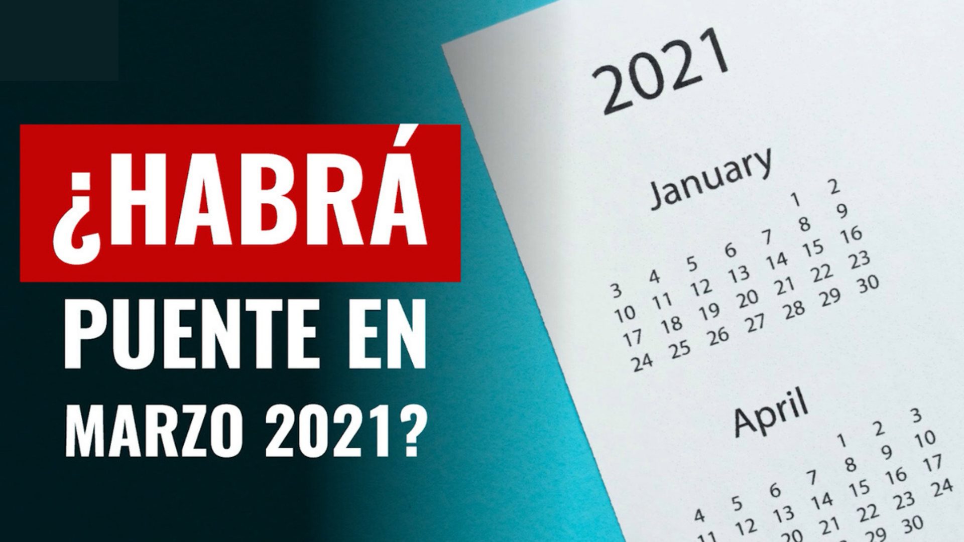 ¿Mega puente en marzo? Esto son los días festivos del mes Sabrosita